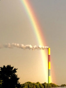 Regenbogen über Chemnitz