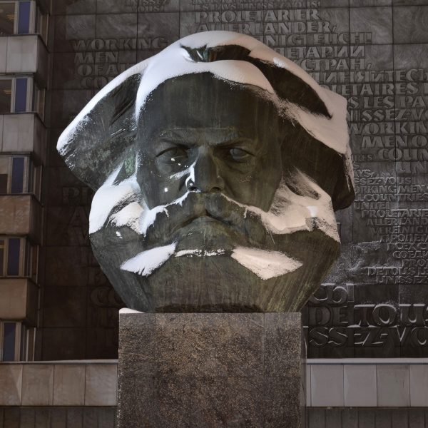 Karl Marx Kopf in Chemnitz
